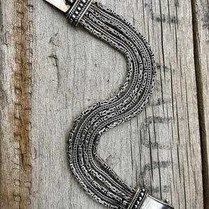 Silpada Sterling Silver 'Go Gorgeous' 6-Strand Locking Bracelet B1452